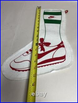 Rare Vintage Nike 80's Store Display Felt Christmas Stocking Super Rare