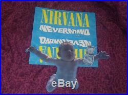 Rare Vintage Original 1991 Nirvana Nevermind Die Cut Mobile Record Store Display