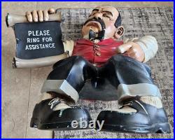 Rare Vintage Peter Mook Please Ring for Assistance Store Display Figure