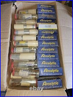 Rare Vintage Pyramid Capacitors Metal Store Display Ge Mallory 500 + Caps