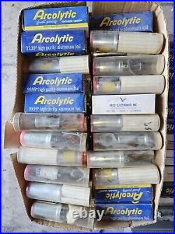 Rare Vintage Pyramid Capacitors Metal Store Display Ge Mallory 500 + Caps