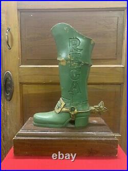 Rare Vintage Regal Boots Western Wear Shoe Store Display Advertising Display