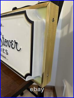 Rare Vintage Russell Stover Candies Double Sided Lighted Store Display Sign KCMO