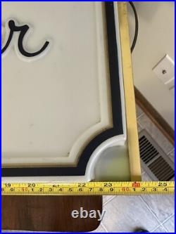 Rare Vintage Russell Stover Candies Double Sided Lighted Store Display Sign KCMO