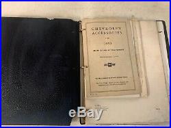 Rare Vintage Salesman Chevy Accessories Selling Record Dealer Book Collection