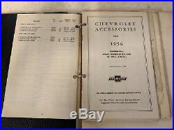 Rare Vintage Salesman Chevy Accessories Selling Record Dealer Book Collection