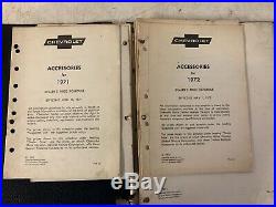 Rare Vintage Salesman Chevy Accessories Selling Record Dealer Book Collection