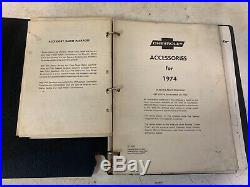 Rare Vintage Salesman Chevy Accessories Selling Record Dealer Book Collection