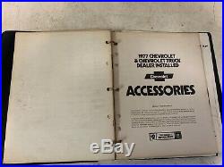 Rare Vintage Salesman Chevy Accessories Selling Record Dealer Book Collection