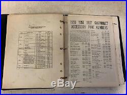 Rare Vintage Salesman Chevy Accessories Selling Record Dealer Book Collection