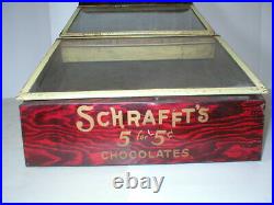 Rare Vintage Schrafft's Choloates Candy General Store Countertop Display