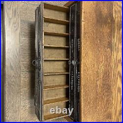 Rare Vintage Spring Wood Store Display Case Cabinet Wb Jones Spring Matchbox