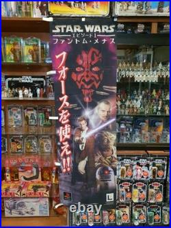 Rare Vintage Star Wars Ep 1 Japanese Playstation Store Display Promo 180cm Long
