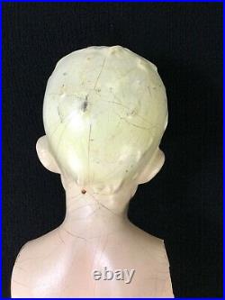 Rare Vintage Store Display Composite Boy Child Mannequin 1940's-50's No Arms. 2