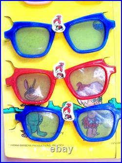 Rare Vintage Store Display of Flintstones Sunglasses, All Mint and Unused