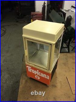 Rare Vintage Tropicana Orange Juice Store Display Beverage Cooler Look