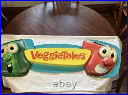 Rare Vintage VeggieTales 12 Foot Store Display Sign Huge Nostalgia