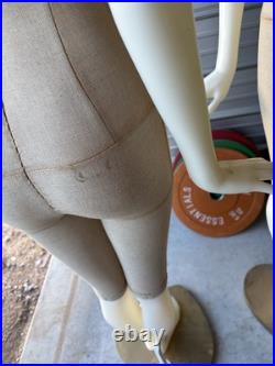Rare Vintage Victorias Secret Full Body Mannequin Store Display With Stand