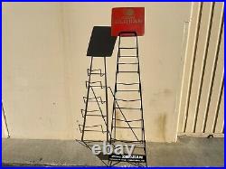 Rare Vintage Zildjian Cymbal store display rack holder stand sign metal 5ft tall