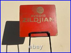Rare Vintage Zildjian Cymbal store display rack holder stand sign metal 5ft tall