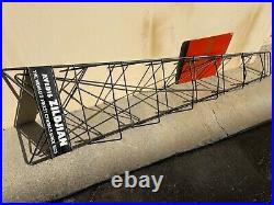 Rare Vintage Zildjian Cymbal store display rack holder stand sign metal 5ft tall