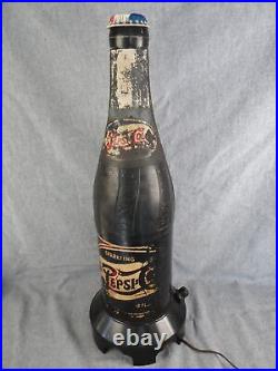 Rare Vtg 1947 Bakelite Pepsi Cola Tube Counter Shelf Store Display Radio 2 FT