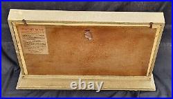 Rare Vtg 1950s Royal Demuth Filter Pipe Counter Store Display Case 4 Pipes WDC