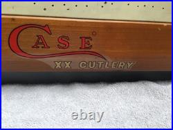 Rare Vtg Case XX Knife 1960's Wood Store Counter Display Case with Key
