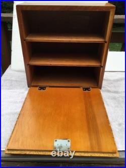 Rare Vtg Case XX Knife 1960's Wood Store Counter Display Case with Key