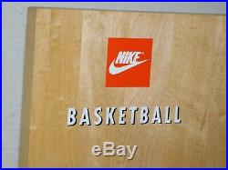 Rare Vtg Nike Wood Basketball Court Sneaker Tennis Shoe Display Store Promo Rack