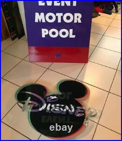 Rare WALT DISNEY WORLD Original Mickey Mouse Ears Disney Store Prop Display Sign