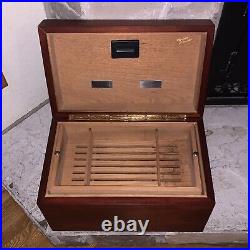 Rare Western Humidor Cedar Wood 18x11x11 Store Display Cigar Box Chest Shelf