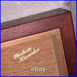 Rare Western Humidor Cedar Wood 18x11x11 Store Display Cigar Box Chest Shelf