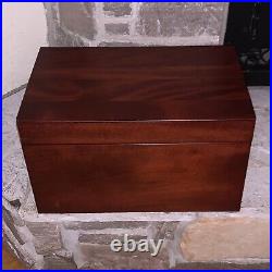 Rare Western Humidor Cedar Wood 18x11x11 Store Display Cigar Box Chest Shelf
