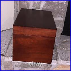 Rare Western Humidor Cedar Wood 18x11x11 Store Display Cigar Box Chest Shelf