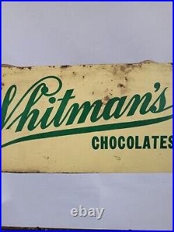 Rare Whitman's Chocolates Metal Sign Display Wire Rack Robert Holley Co