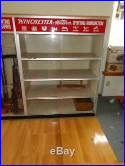 Rare Winchester 1950s 1960s vintage store display cabinet