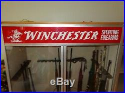 Rare Winchester 1950s 1960s vintage store display cabinet