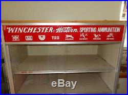 Rare Winchester 1950s 1960s vintage store display cabinet