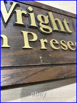 Rare Wright Arch Preserver Shoe Store Retail Display Wooden Sign