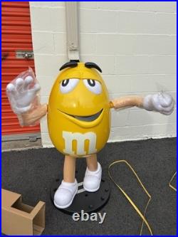 Rare Yellow M&M Store Candy Display Character 38 Tall New In Box! Last One