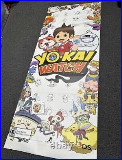 Rare Yo Kai Watch Store Heavy Vinyl Display Dealer Store Banner Sign! 7ft