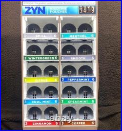 Rare! Zyn 4-Wide 10-Flavor Light-Countertop Merchandiser Display Collectible