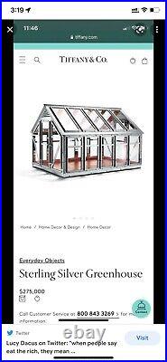 Rare and Retired Tiffany & Co Display White Paper Greenhouse- 100% Authentic