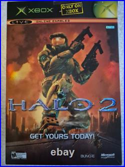 Rare collectible Halo 2 XBOX store display box, Master Chief