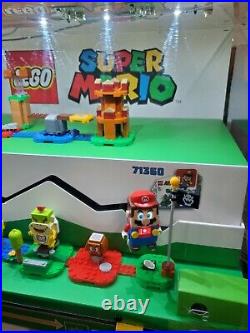 Rare new Lego Nintendo Super Mario Store acrylic case Display 71360