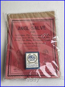 Rare-vintage 1940's Angl Salve Medicine Store Display Advertising -wv -indian