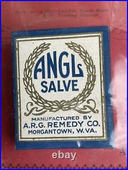 Rare-vintage 1940's Angl Salve Medicine Store Display Advertising -wv -indian