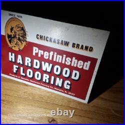 Rare vintage Chickasaw Hardwood Flooring Sign Memphis Tennessee Store display