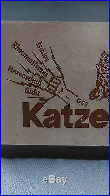 Rare, vintage medical advertising figure Katzenfelle, display, countertop, mannequin